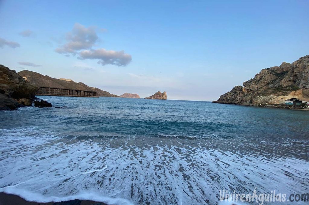 agua en playa los cocedores del hornillo